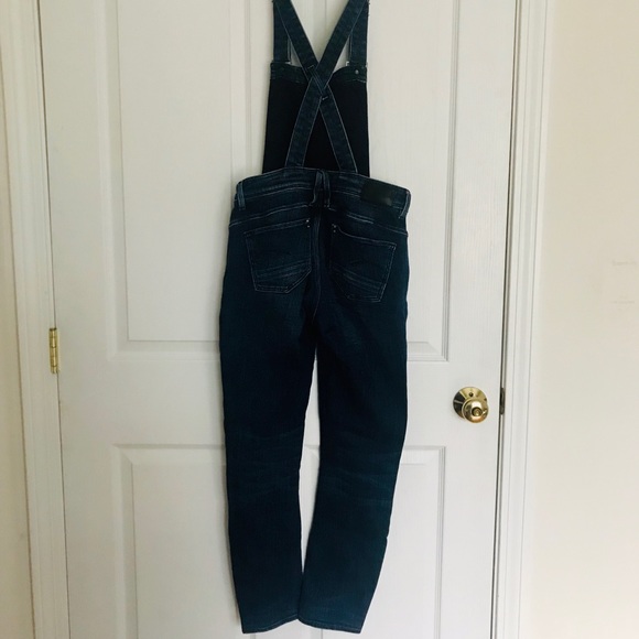 G-Star RAW Lynn High Waist Slim Navy Overalls - Picture 6 of 8